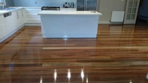 Sanding and polising with oil base gloss finish in Fitzroy