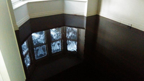 Floor Sanding and Polishing With Black Japan Finish in Armadale